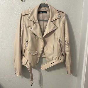 Zara faux leather jacket -med